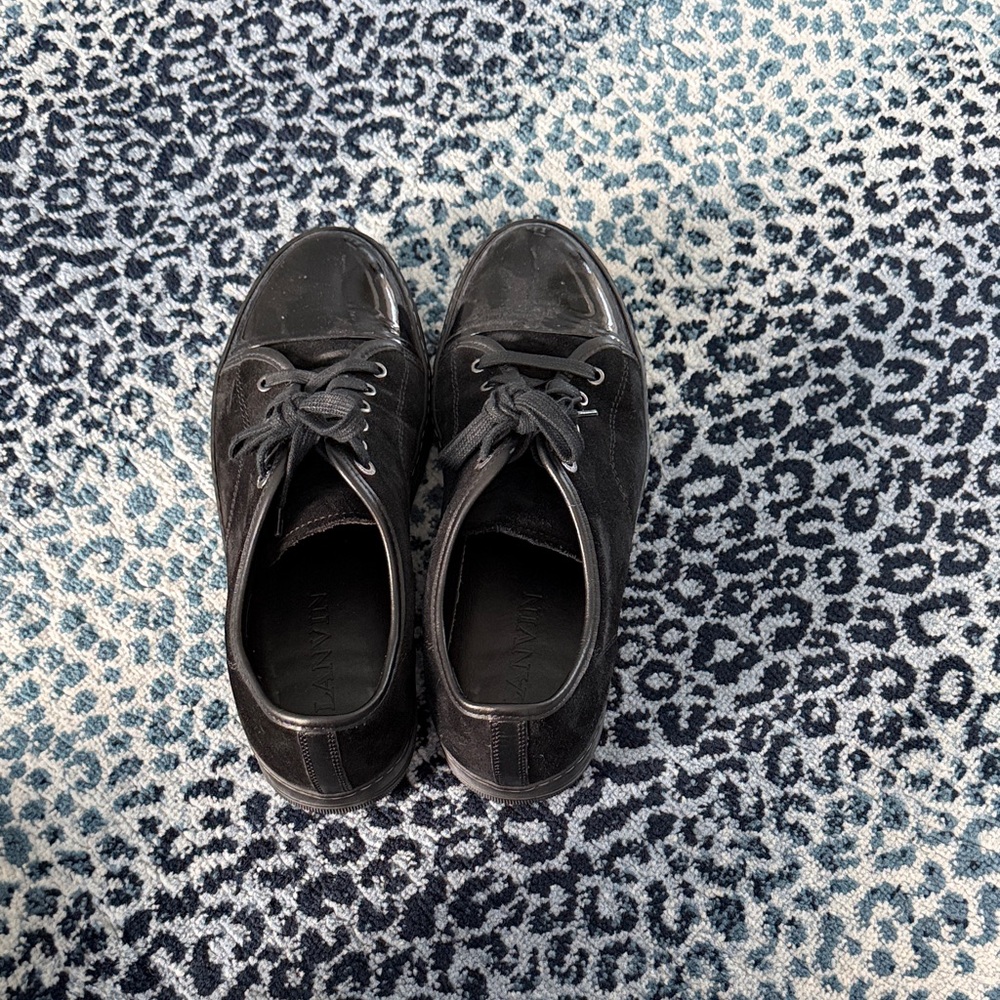 Lanvin Black Men's Suede Shoes